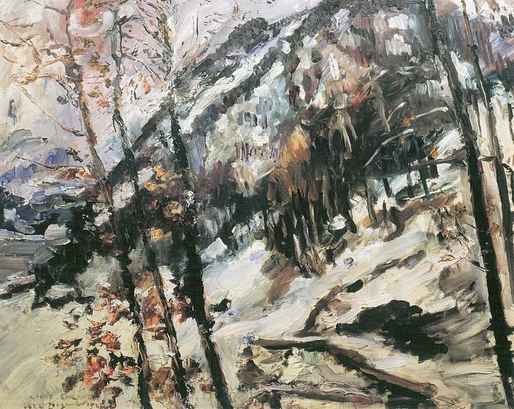 Lovis Corinth Walchensee mit Herzogstand im Schnee oil painting image